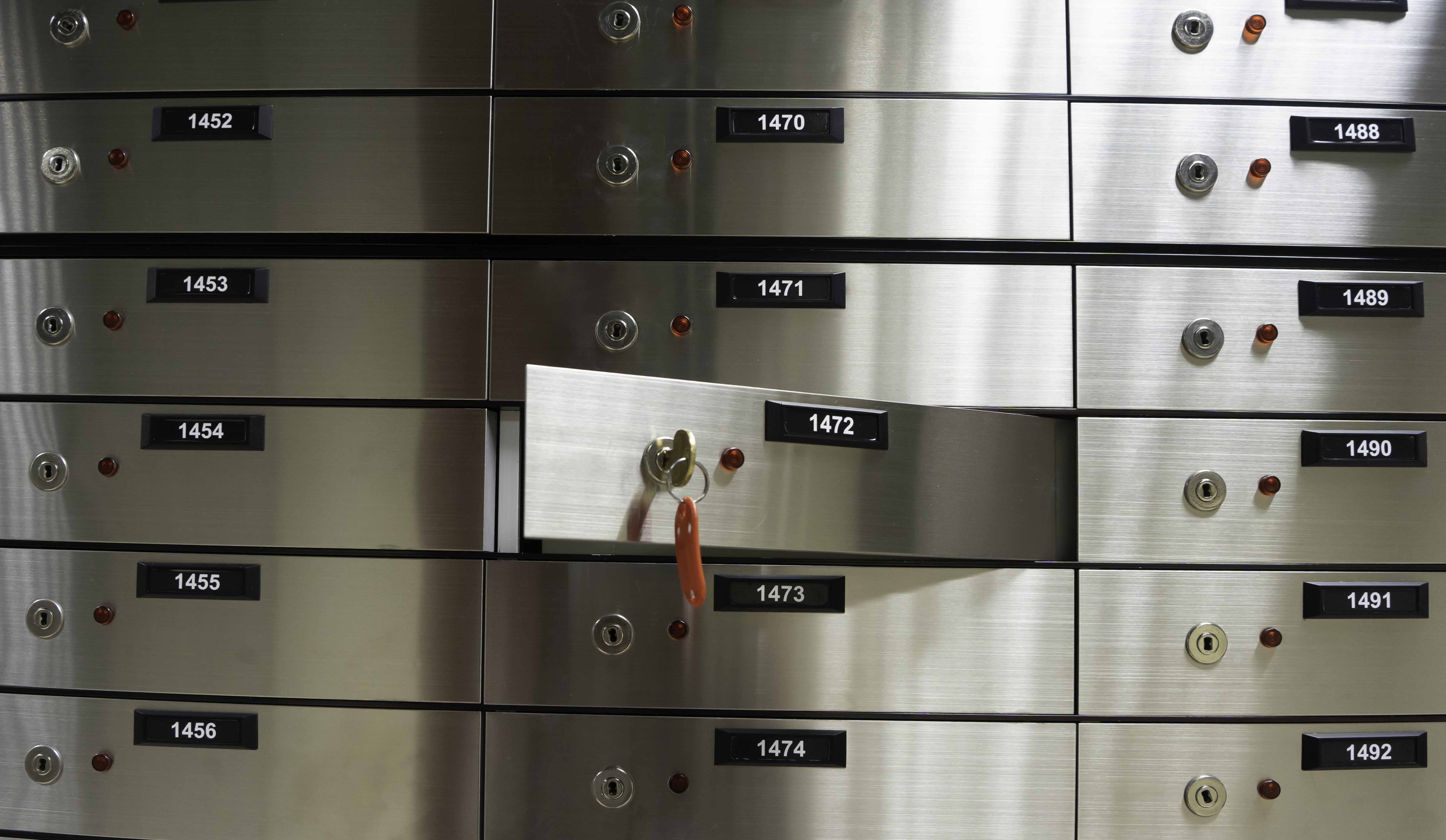 Safe deposit boxes